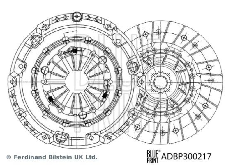 BLUE PRINT Kupplungssatz