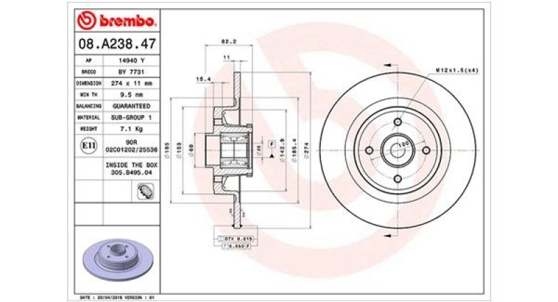 2x MAGNETI MARELLI Brake Disc