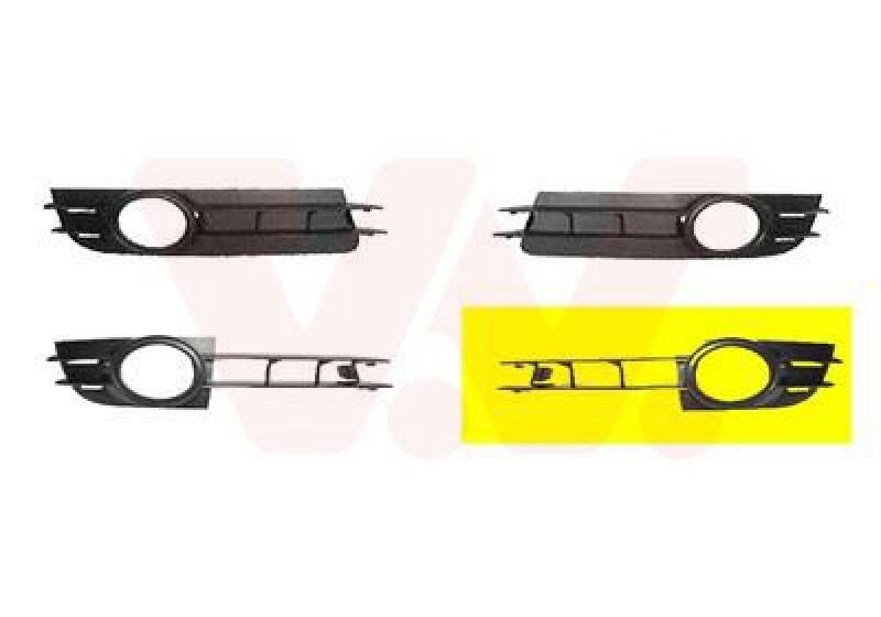 VAN WEZEL Ventilation Grille, bumper ** Equipart **