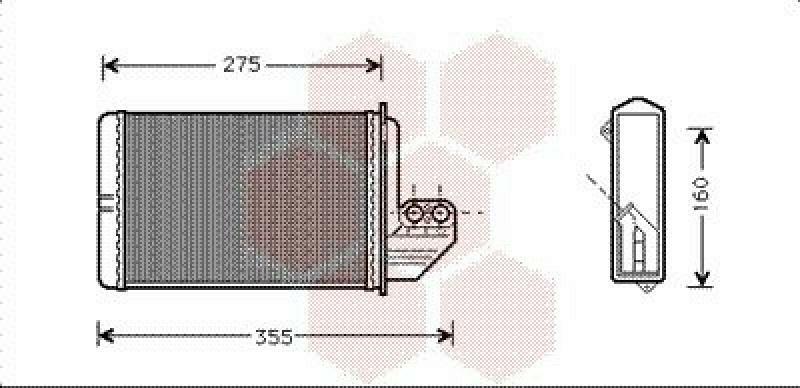 VAN WEZEL Wärmetauscher, Innenraumheizung