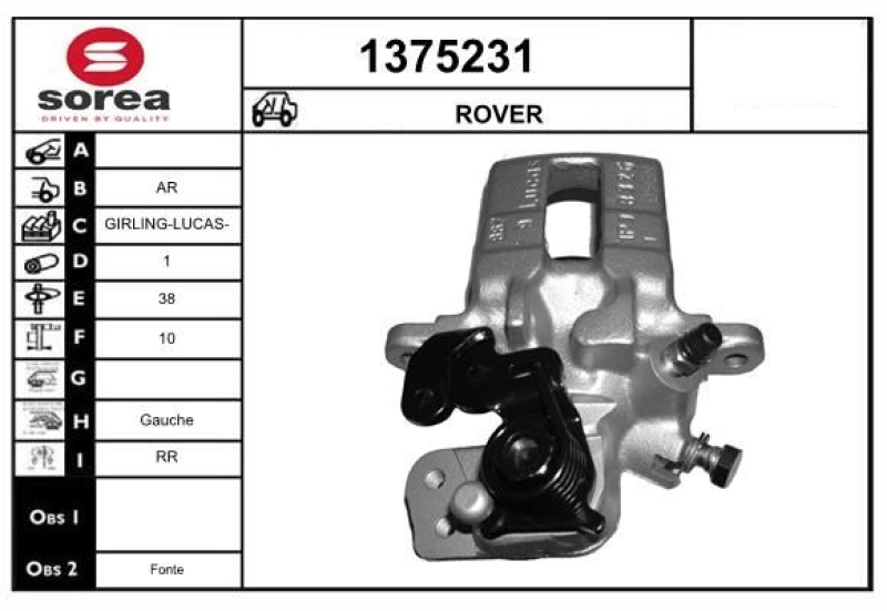 SNRA Brake Caliper