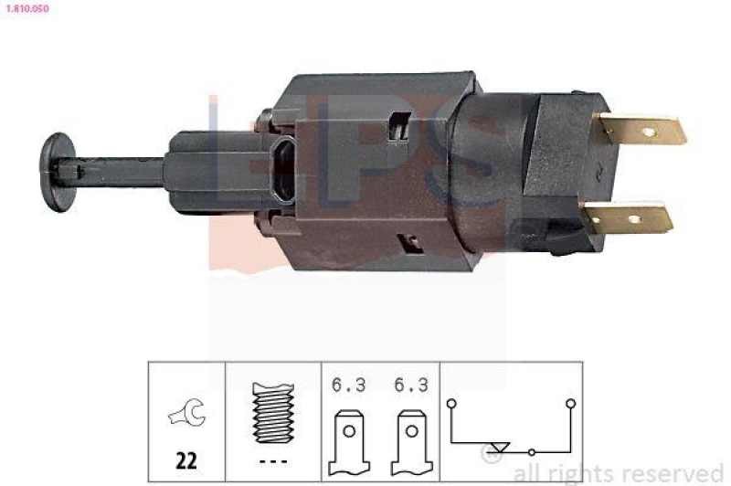 EPS Bremslichtschalter Made in Italy - OE Equivalent