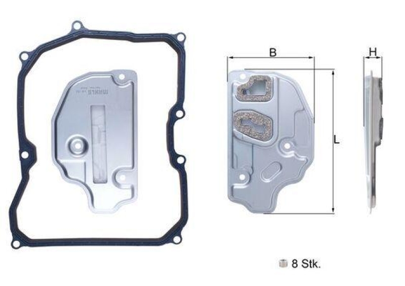 MAHLE Hydraulic Filter, automatic transmission