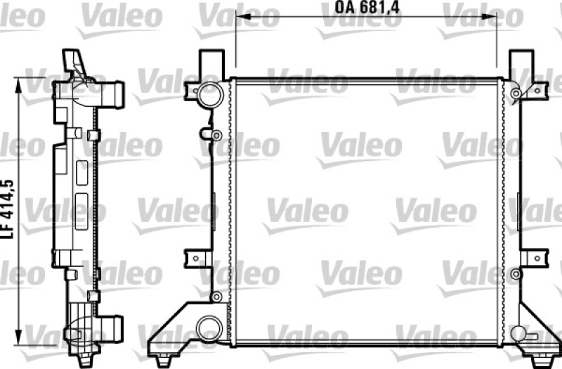 VALEO K&uuml;hler, Motork&uuml;hlung 731605