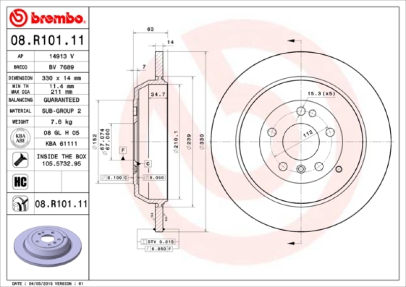 BREMBO BREMSSCHEIBEN + BREMBO BREMSBELÄGE