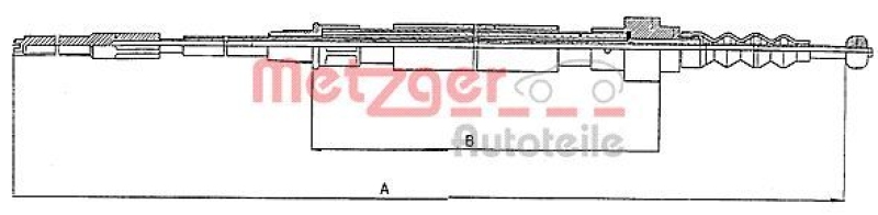 METZGER Cable Pull, parking brake