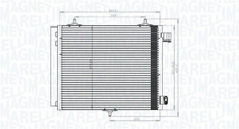 MAGNETI MARELLI Condenser, air conditioning
