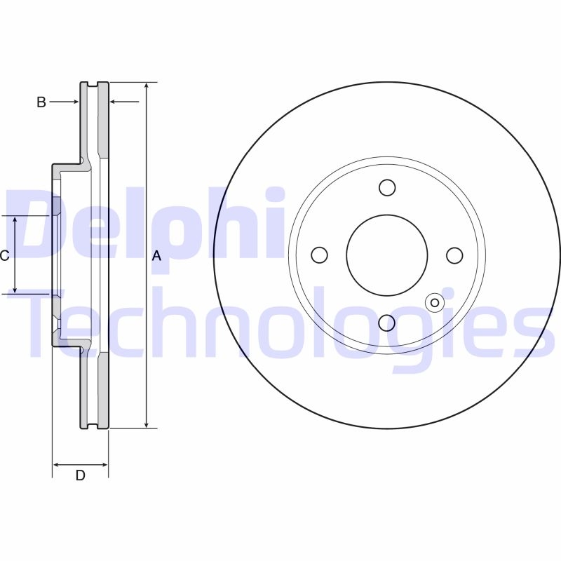 2x DELPHI Bremsscheibe