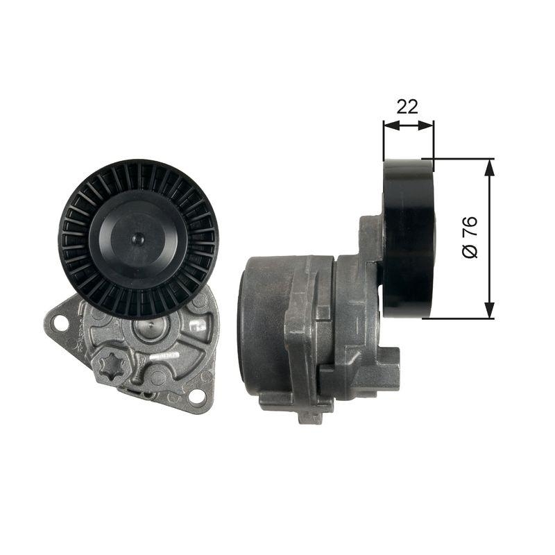 GATES Riemenspanner, Keilrippenriemen DriveAlign™