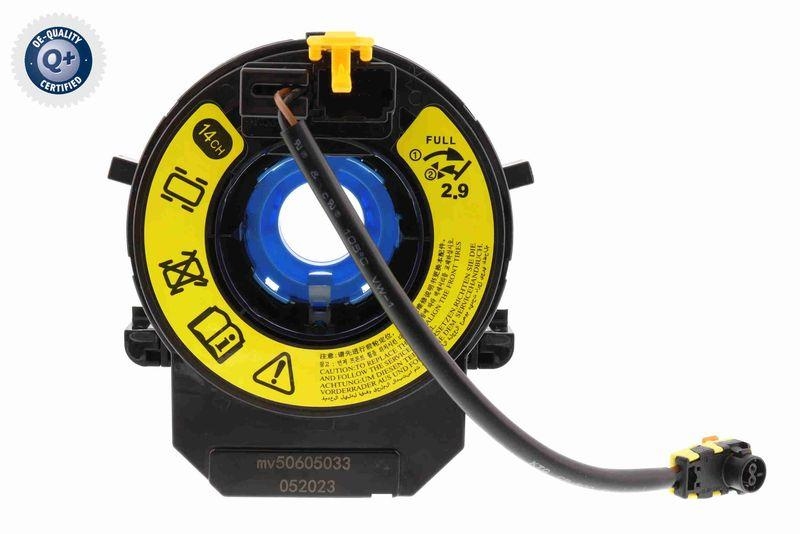 VEMO Clockspring, airbag Q+, original equipment manufacturer quality