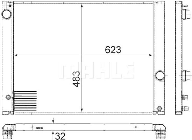 MAHLE Kühler, Motorkühlung BEHR *** PREMIUM LINE ***