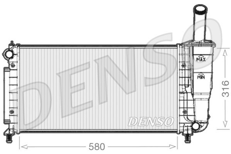 DENSO Radiator, engine cooling
