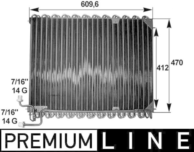 MAHLE Kondensator, Klimaanlage BEHR *** PREMIUM LINE ***