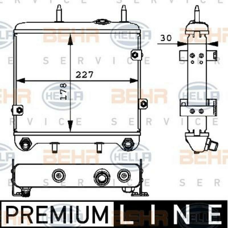 HELLA Ölkühler, Motoröl BEHR HELLA SERVICE *** PREMIUM LINE ***