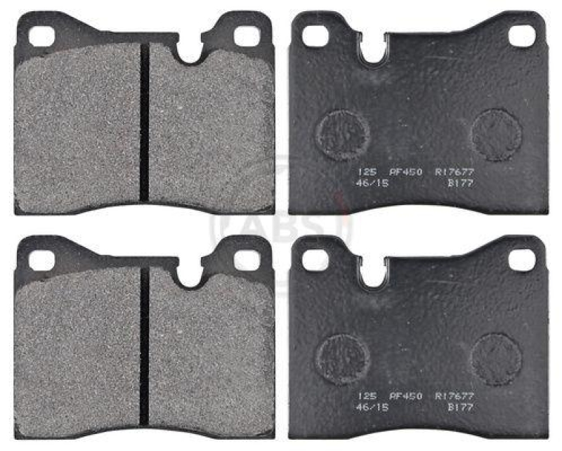 A.B.S. Bremsbelagsatz, Scheibenbremse
