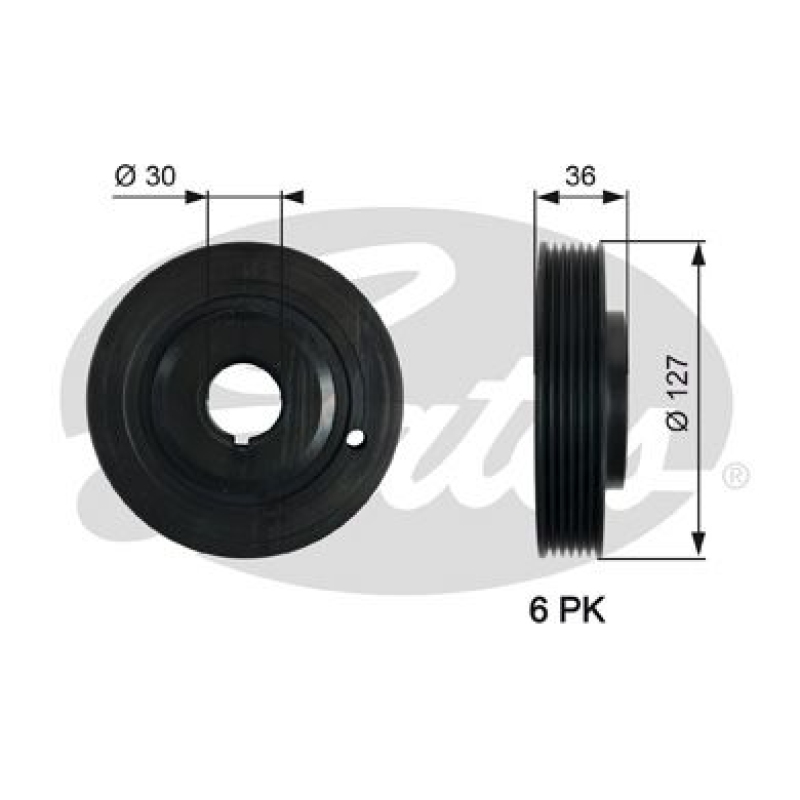 GATES Belt Pulley, crankshaft DriveAlign®