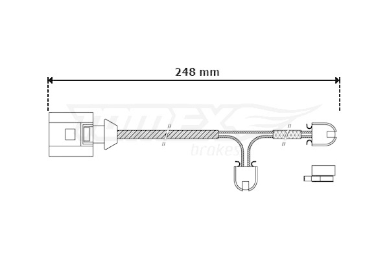 TOMEX Brakes Warnkontakt, Bremsbelagverschlei&szlig;