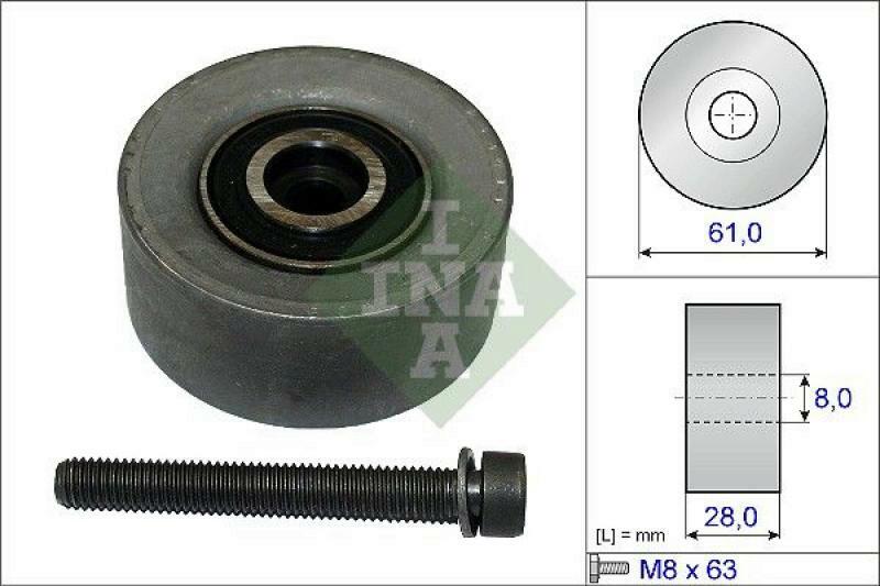 INA Deflection/Guide Pulley, timing belt
