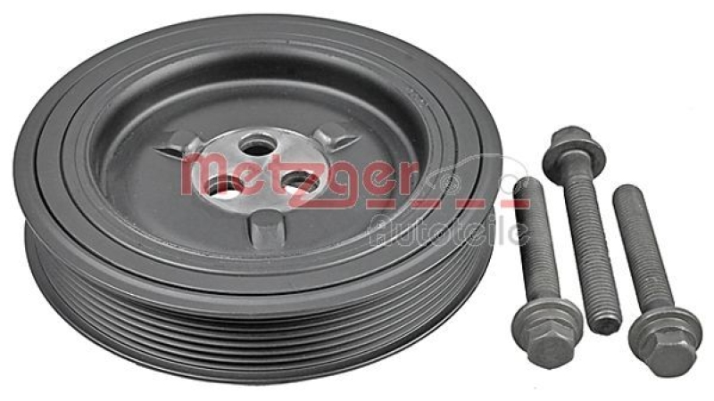 METZGER Riemenscheibe, Kurbelwelle KIT + 6400058