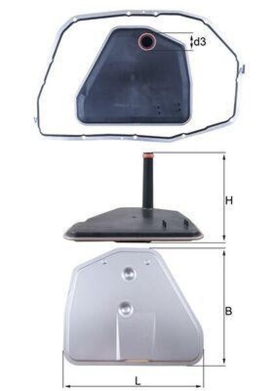 MAHLE Hydraulic Filter, automatic transmission