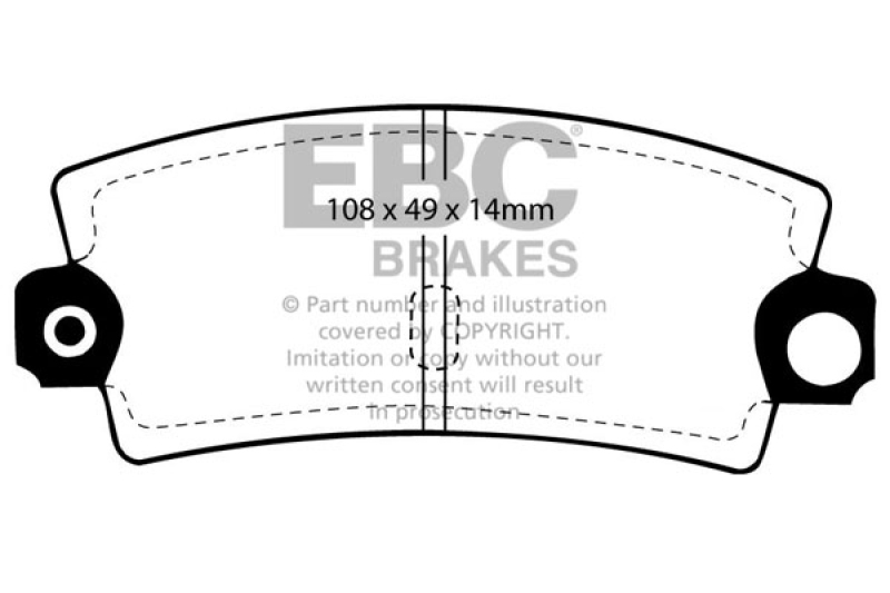 EBC Brakes Bremsbelagsatz, Scheibenbremse