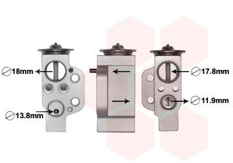 VAN WEZEL Expansion Valve, air conditioning