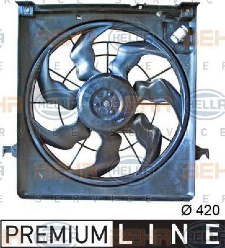 HELLA Fan, radiator BEHR HELLA SERVICE *** PREMIUM LINE ***