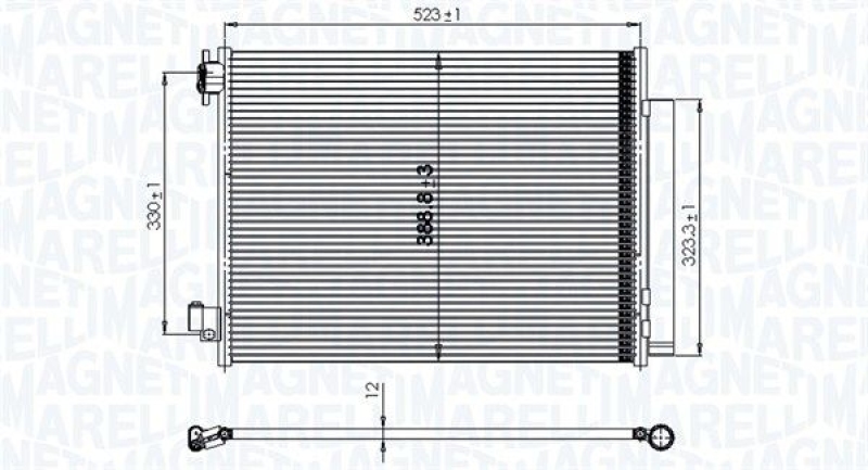 MAGNETI MARELLI Condenser, air conditioning