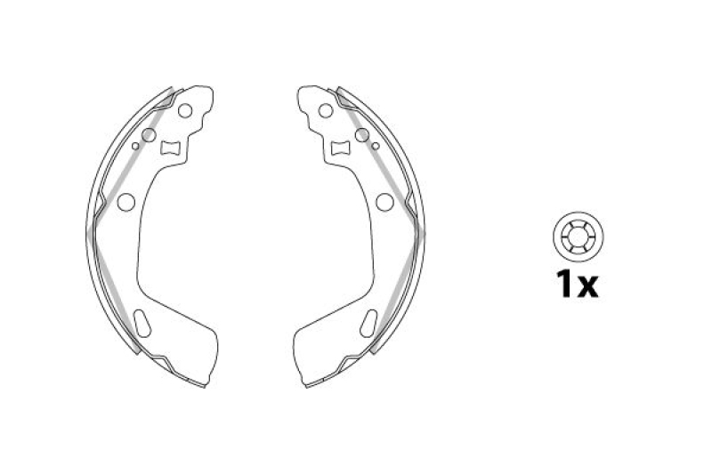 TRW Brake Shoe Set, parking brake