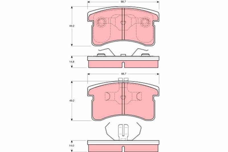 TRW Brake Pad Set, disc brake
