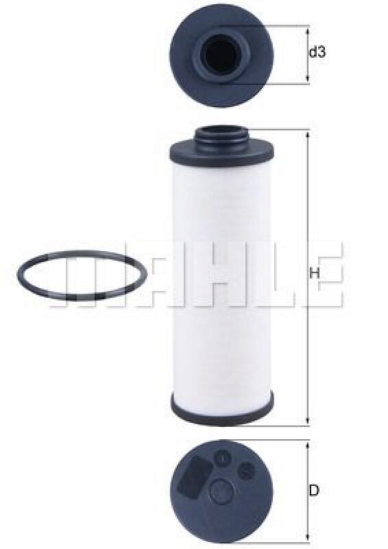 MAHLE Hydraulic Filter, automatic transmission