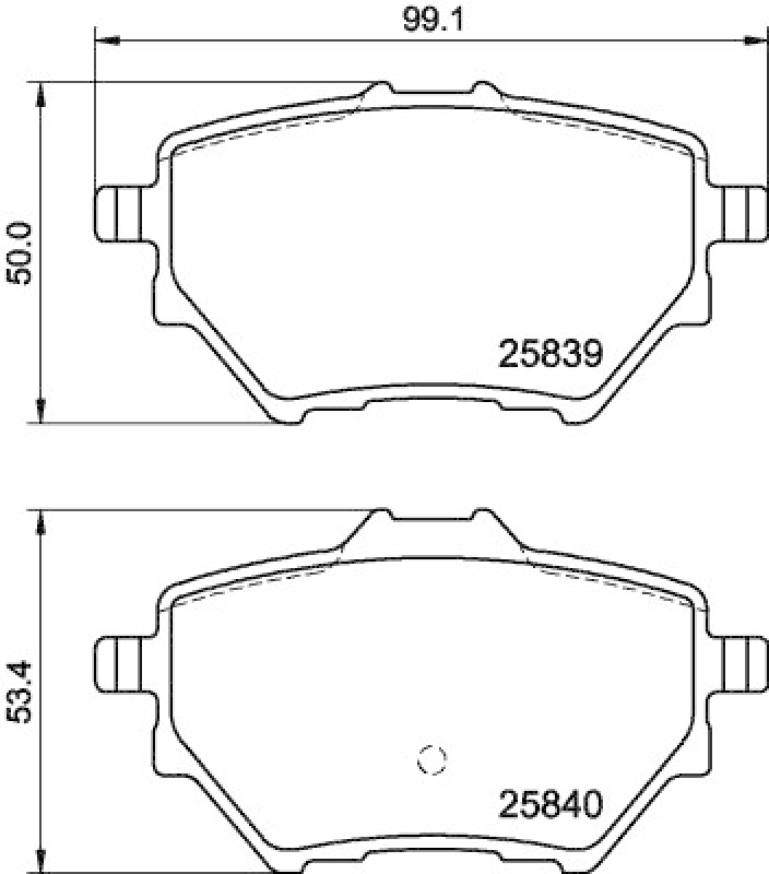 HELLA Brake Pad Set, disc brake