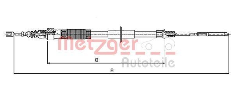 METZGER Cable Pull, parking brake