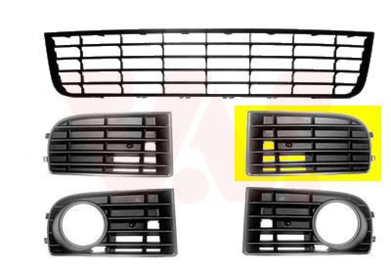 VAN WEZEL Ventilation Grille, bumper ** Equipart **