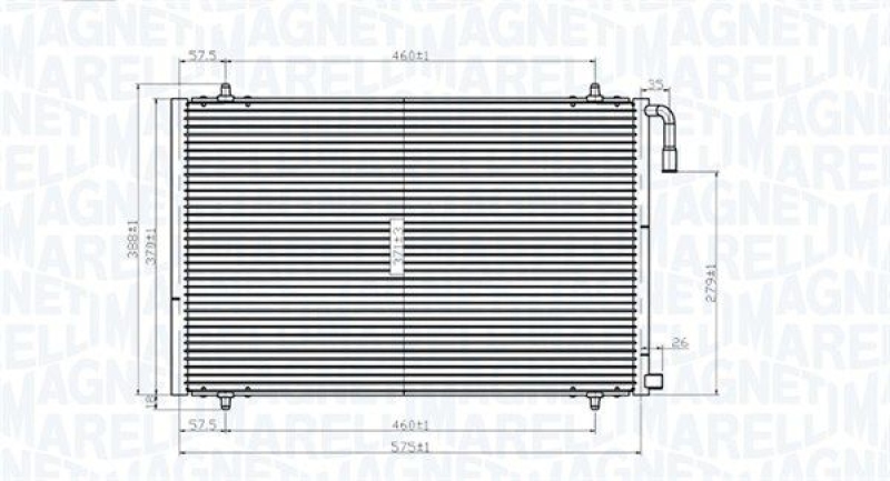 MAGNETI MARELLI Condenser, air conditioning