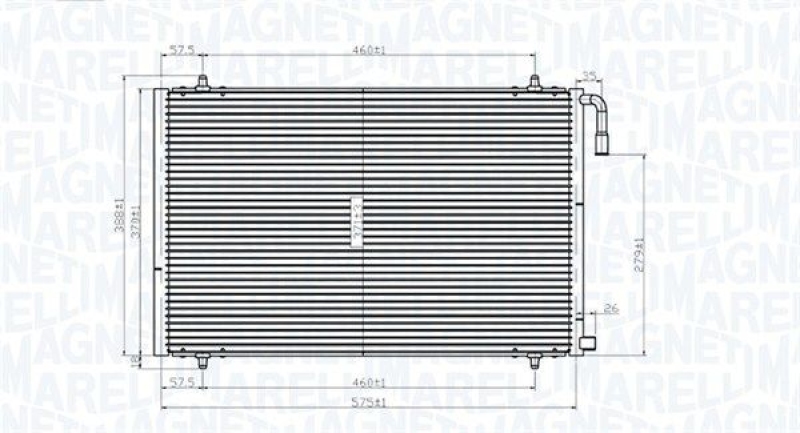 MAGNETI MARELLI Kondensator, Klimaanlage