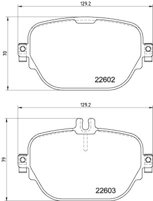 HELLA Bremsbelagsatz, Scheibenbremse 8DB 355 039-221