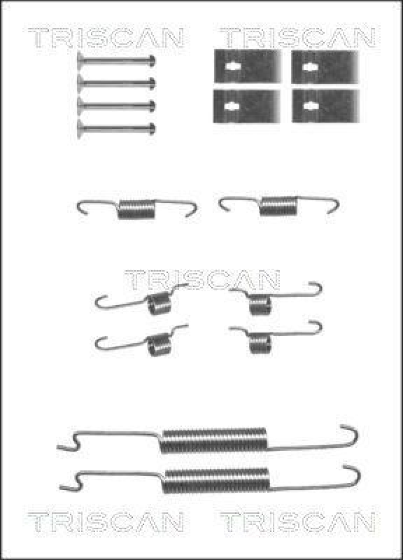 TRISCAN Zubeh&ouml;rsatz Bremsbacken Trommelbremse Montagesatz 8105 182005