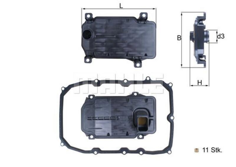 MAHLE Hydraulic Filter, automatic transmission