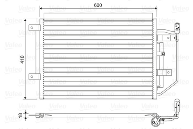 VALEO Kondensator, Klimaanlage
