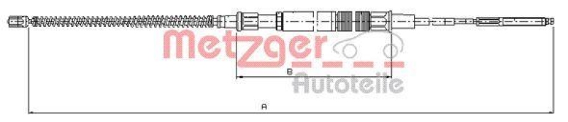 METZGER Seilzug, Feststellbremse 107409
