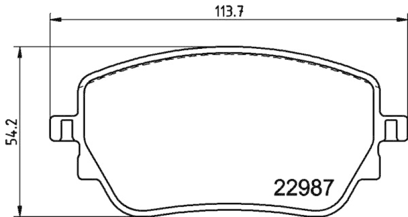 HELLA Bremsbelagsatz, Scheibenbremse