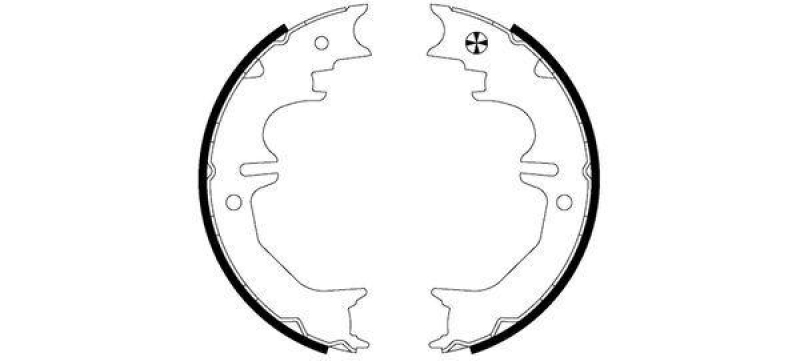 TEXTAR Brake Shoe Set, parking brake