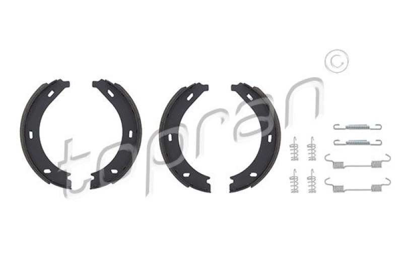 TOPRAN Brake Shoe Set, parking brake