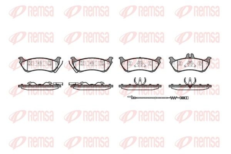 REMSA Brake Pad Set, disc brake