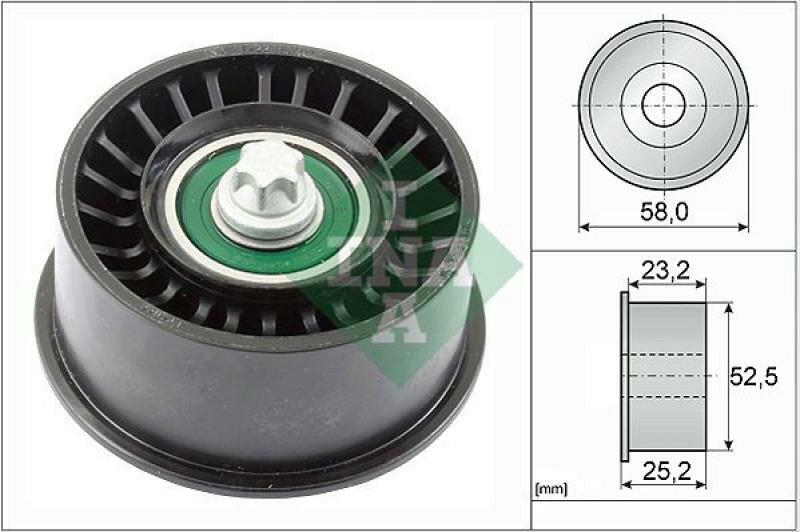 INA Deflection/Guide Pulley, timing belt