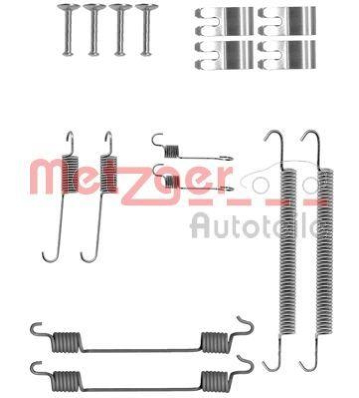 METZGER Zubeh&ouml;rsatz Bremsbacken Trommelbremse Montagesatz 105-0029