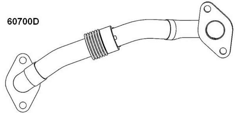 WAHLER Pipe, EGR valve