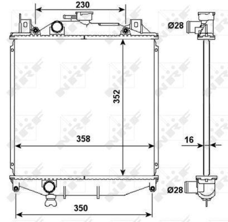 NRF Radiator, engine cooling