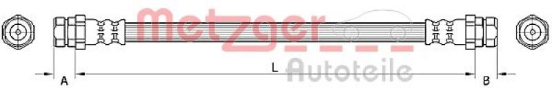 METZGER Bremsschlauch 4110883